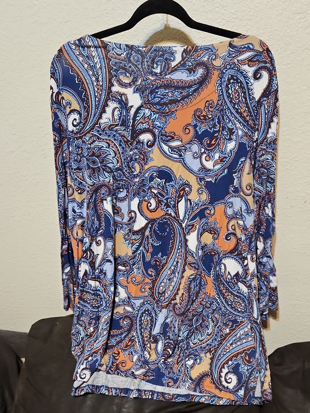 Ruby Rd. Blue Paisley Tunic - Picture 4 of 5